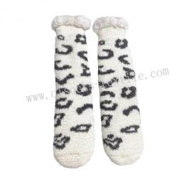 COZY LEOPARD LOUNGE SOCKS