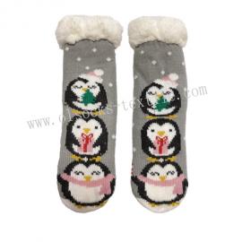 PENGUIN KIDS SHERPA LINED SOCKS