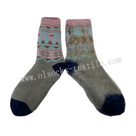 LADIES JACQUARD BRUSHED SOCKS