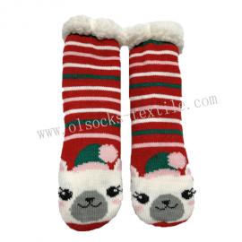 WINTER FLEECE LINED ANIMAL FUZZY SLIPPER SOCKS