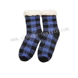 WOMENS COZY BUFFALO CHECK WARM SOCKS