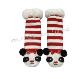 WINTER FUZZY ANIMAL SHERPA LINED NON-SKID SOCKS