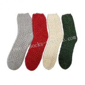 WOMEN SOFT ANGORA CREW WINTER WARM SOCKS 