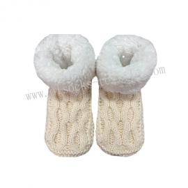 LADIES CABLE KNIT BOOT SOCKS
