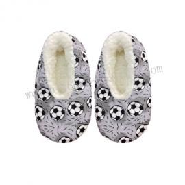BOYS FLEECE SPRAY PRINT BALLS ROOM SOCKS